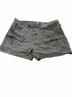 L.L. Bean Olive Gray Utility Cargo Shorts